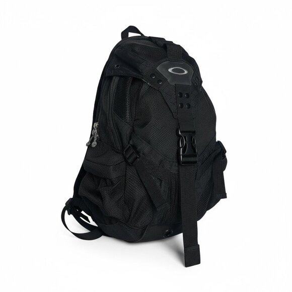 Vintage 00s Oakley Icon Backpack Technical Bag Small Version Black - Picture 1 of 11